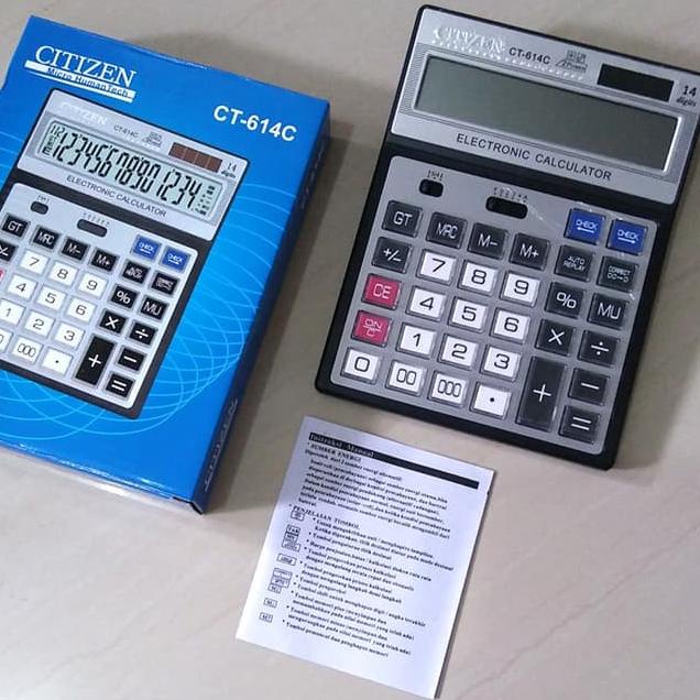 

Recomend팝 Kalkulator Citizen CT-614-C Tombol Besar Mika 14 Digit 2 Power Citizen CT- 614C 14 DIGIT CEK ULANG