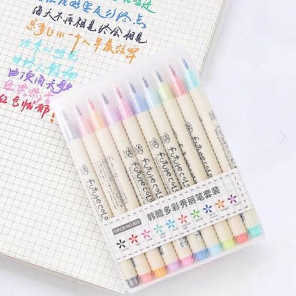 

Model Baru✰↔ YZNQA Brush pen future color set isi 10 88 Diskon