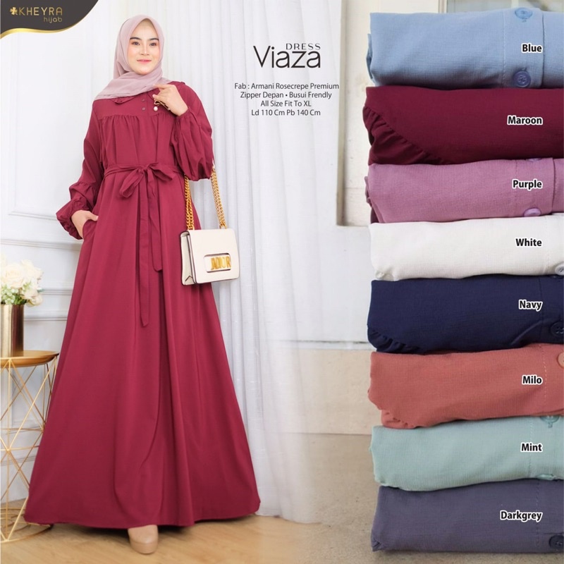 Gamis Viaza Dress Busana Muslim By Original Kheyra Hijab