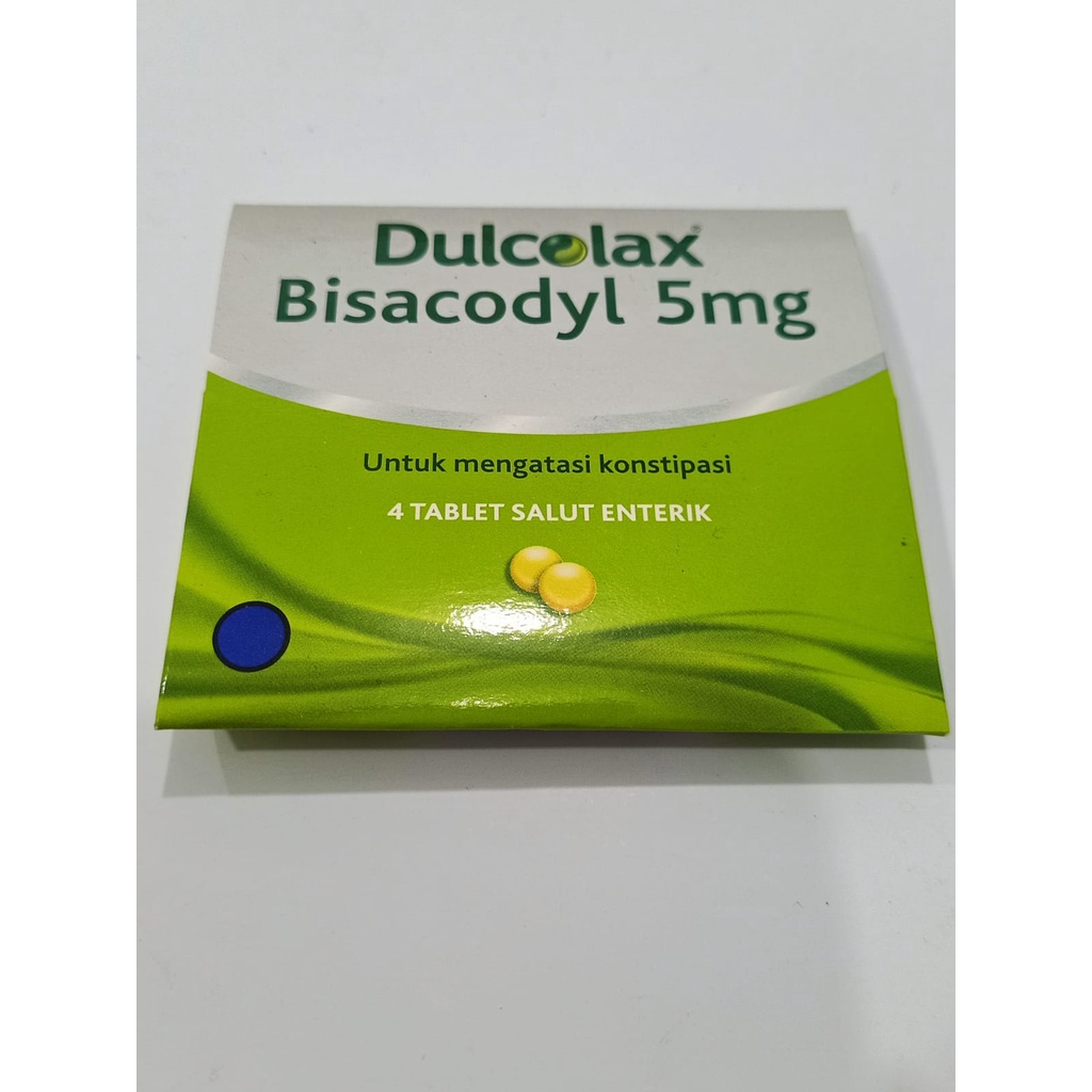 Dulcolax Bisacodyl 5mg 4 Tablet Pencahar Pelancar BAB