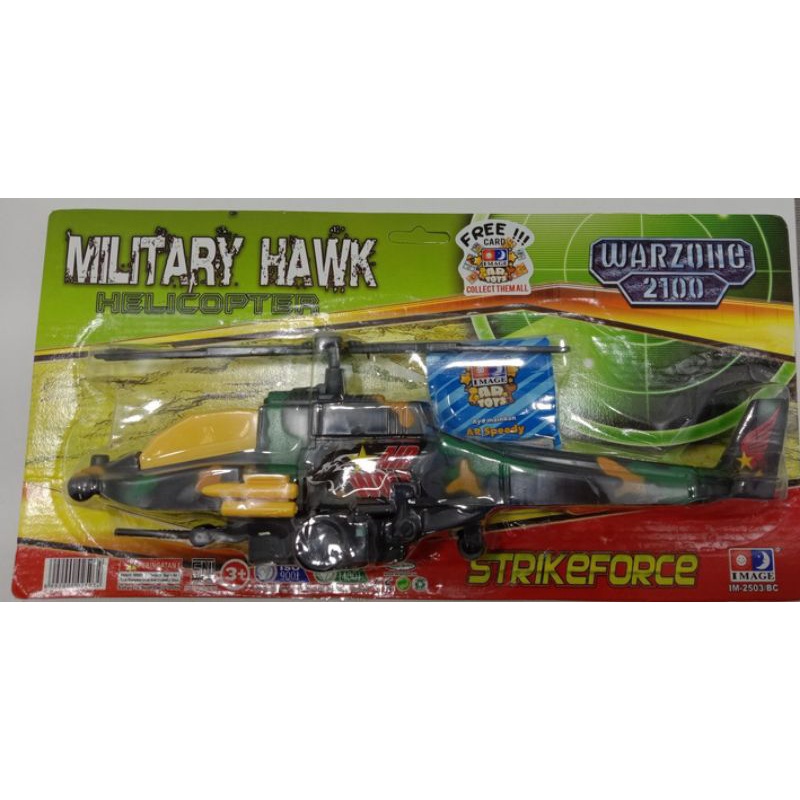 Mainan Helikopter Militer papan Mainan Edukasi Anak Helicopter Military Hawk