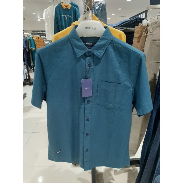 Osella Baju Kemeja Lengan Pendek Pria Dewasa Polos Original