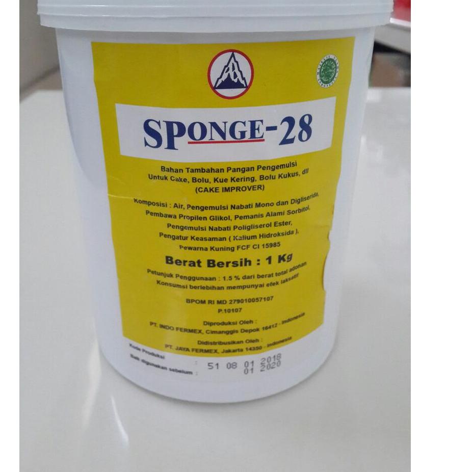 

10.10 Brands Festival sp merek 28 sponge 28 cake emulsifier pengembang kue 1kg murah