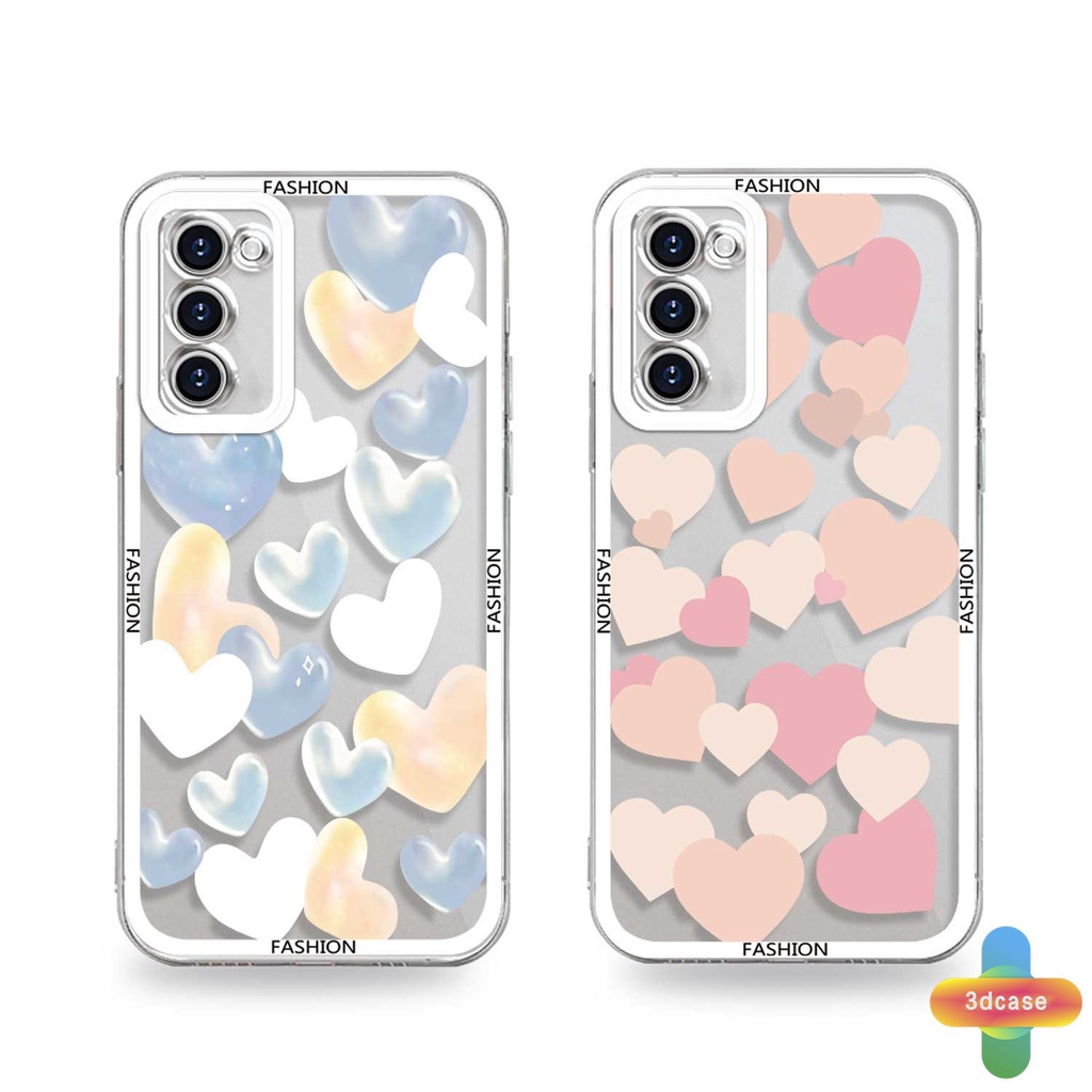 Case HP Samsung A12 A32 A13 A52 A03 A51 A23 A03S A10S A50 A20S J7 Prime A02S A20 A50S A10 A30S A52S A30 M12 M01S A125 A13 Life F12 M10S M40S A515F A207F M02S A025 F02S Transparent Love Heart Couples Cover