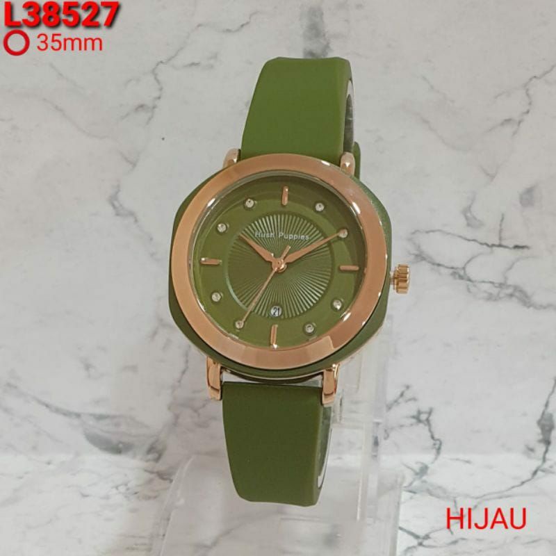 Jam Tangan Hush Puppies Wanita Rubber Kasual Bisa COD