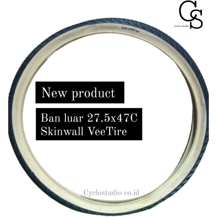 Ban luar Sepeda Vee Tire Rail Sport 27.5 x 47c Skinwall Wired Gravel tire