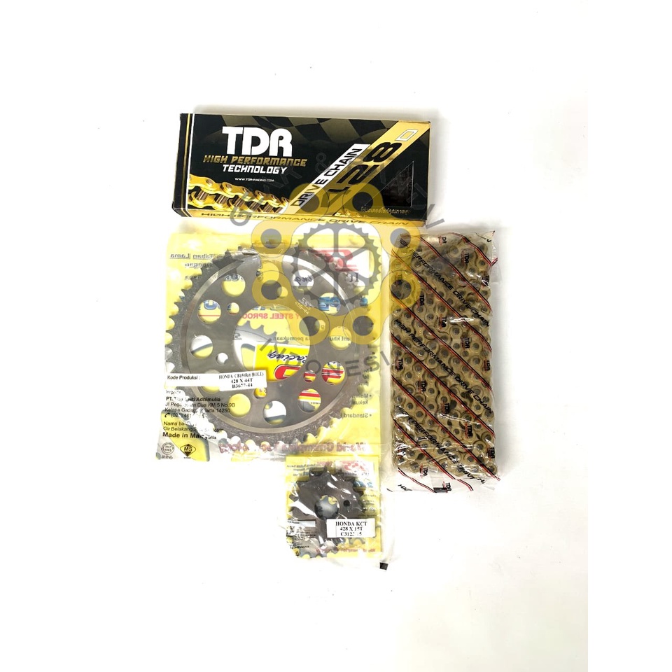 GEAR SET GEARSET RANTAI GOLD 415 / 428 New CBR150 CB150R CBR 150 Baut 6 Hole 6 lubang SSS TK RK RACI