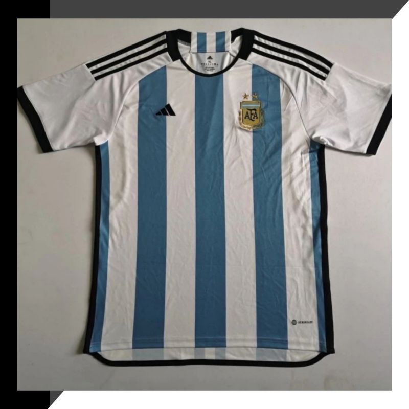 BAJU BOLA JERSEY ARGENTINA HOME 2022 2023 JERSEY ARGENTINA WORLD CUP 2022