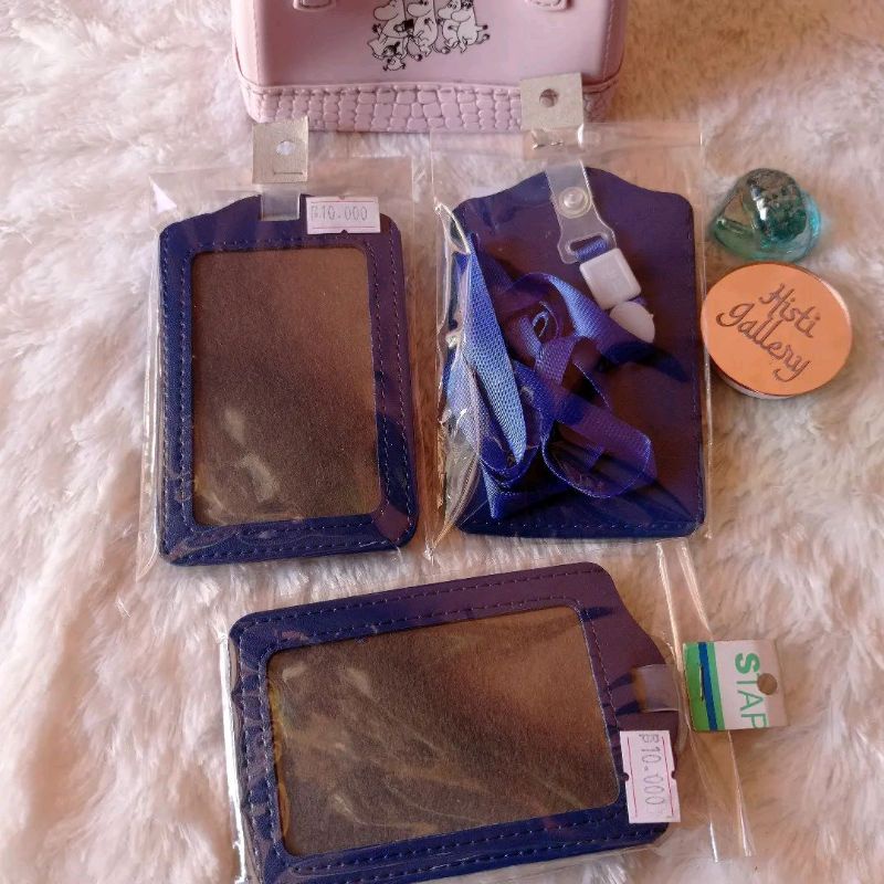 

Id Card holder kulit dan tali gantungan