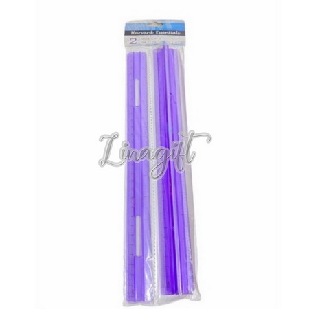 ( Ecer ) PENGGARIS PLASTIK TRANSPARANT - GARISAN BENING POLOS / KARAKTER / PLASTIC RULER NETRAL BENING PANJANG 15 cm / 20 CM/ 30 CM