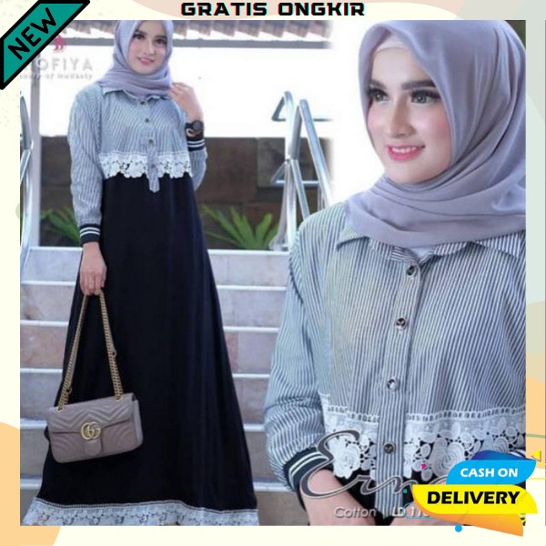 Gamis Lebaran 2023 Model Bju Gsmis Baju Bsju Mewah Gamis Kekinian Casual Gamus Cewek Perempuan Wanit