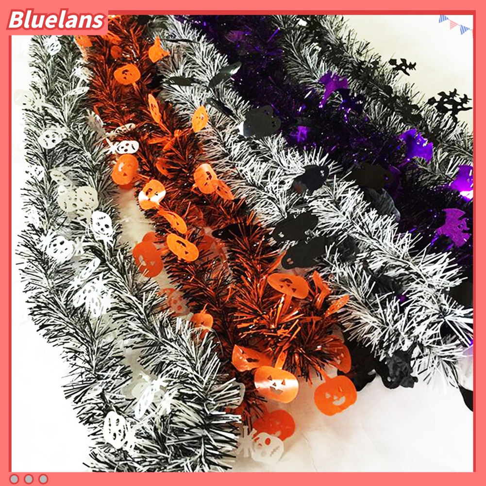 5pcs Karangan Bunga Panjang 2m Desain Hantu Penyihir Labu Untuk Dekorasi Pesta Halloween