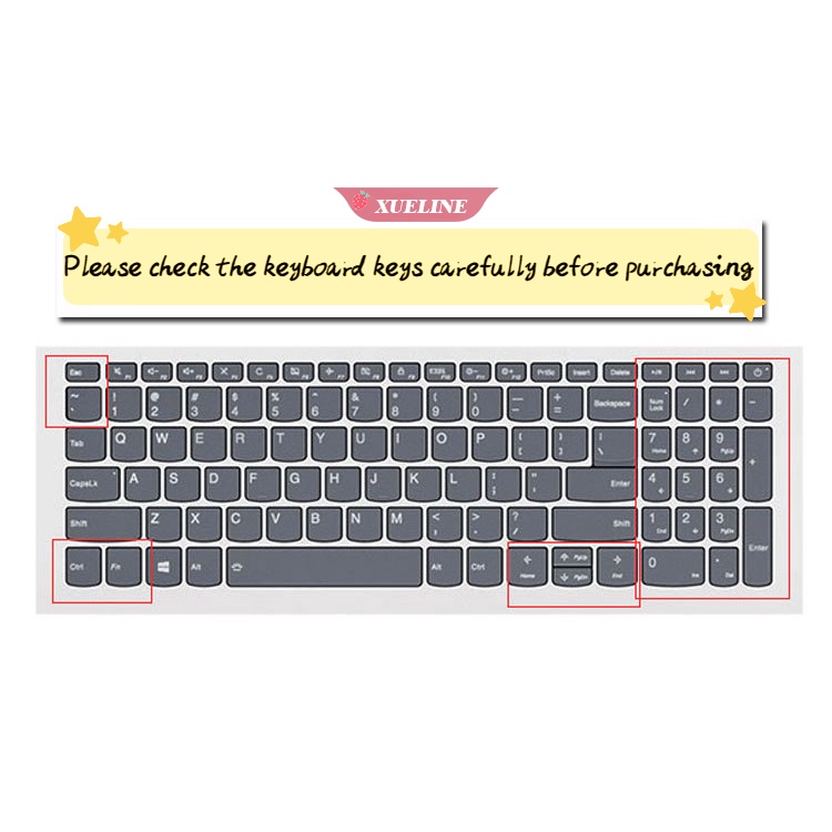 Cover Pelindung Keyboard Bahan Silikon Lembut Ultra Tipis Untuk Lenovo IdeaPad 320C 330C V330 15.6 &quot;(ZXL)