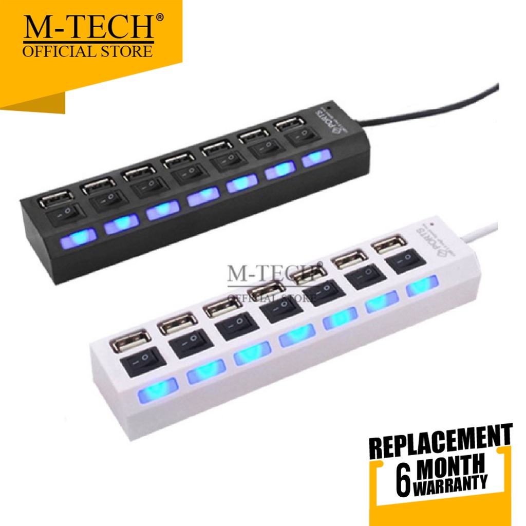 Usb 2.0 Hub Usb 7 Lubang Port 7 Switch