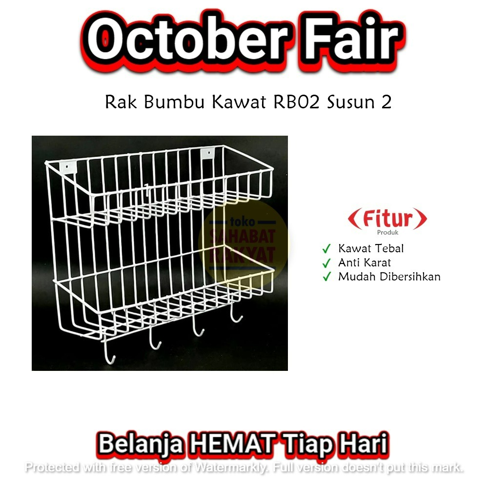 Rak Kawat Bumbu/Rak Kawat Kamar Mandi