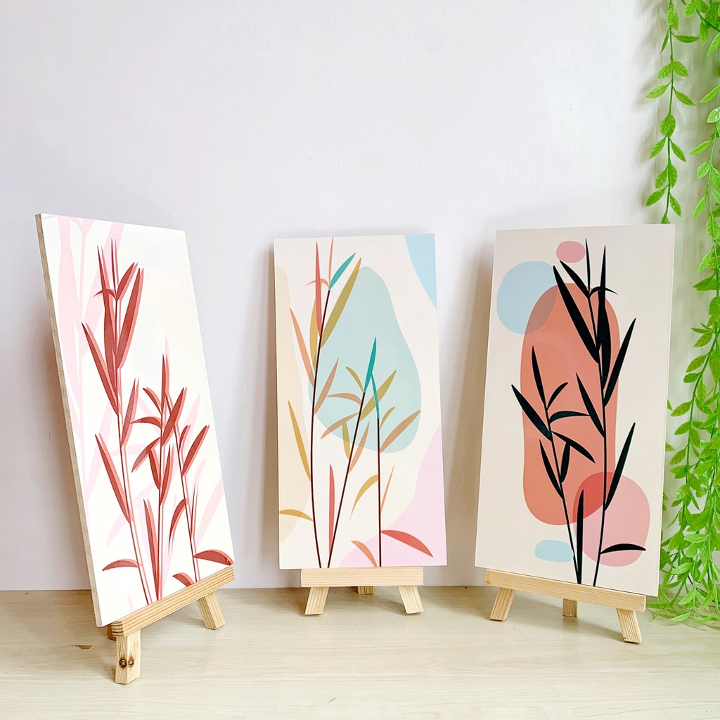 HIASAN DINDING DAUN BAMBU (15X30) WALL DECOR PAJANGAN DINDING DEKORASI DINDING