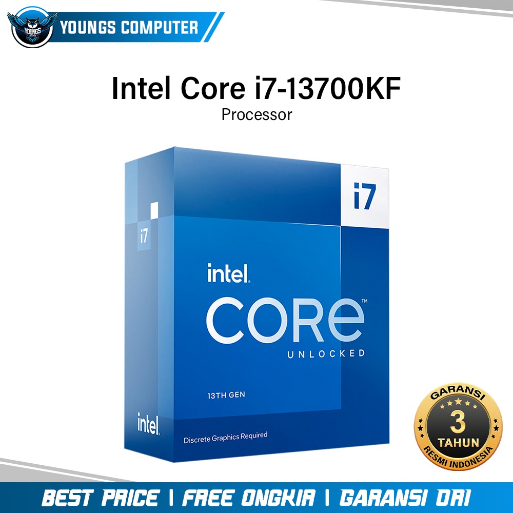 Intel Core i7 13700KF Box | 5.1GHz 16C 24T |Gen 13 LGA1700 Raptor Lake