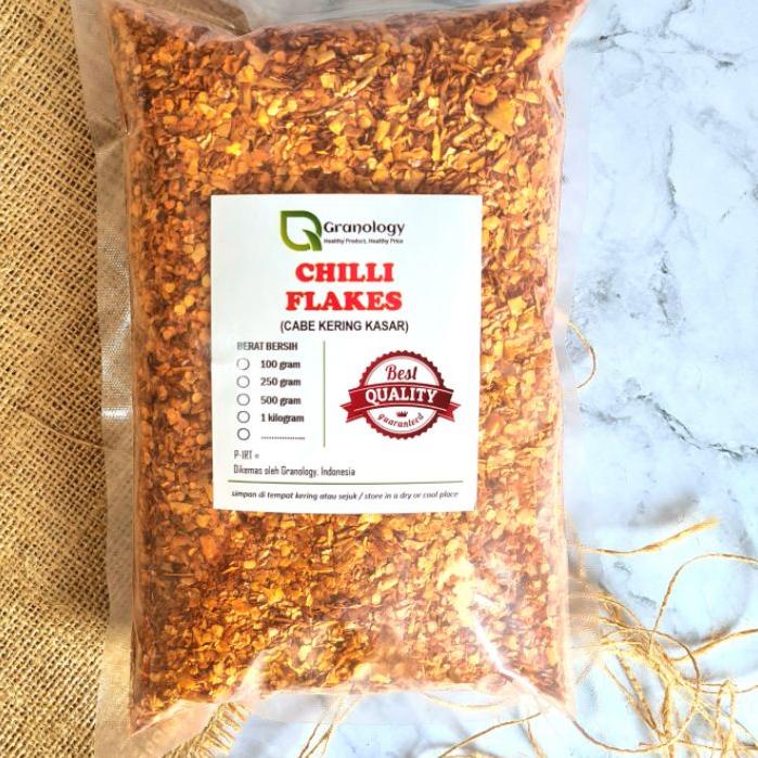 

✨10.10✨ COD Cabe Giling Kasar / Chili Flakes (500 gram) by Granology !!