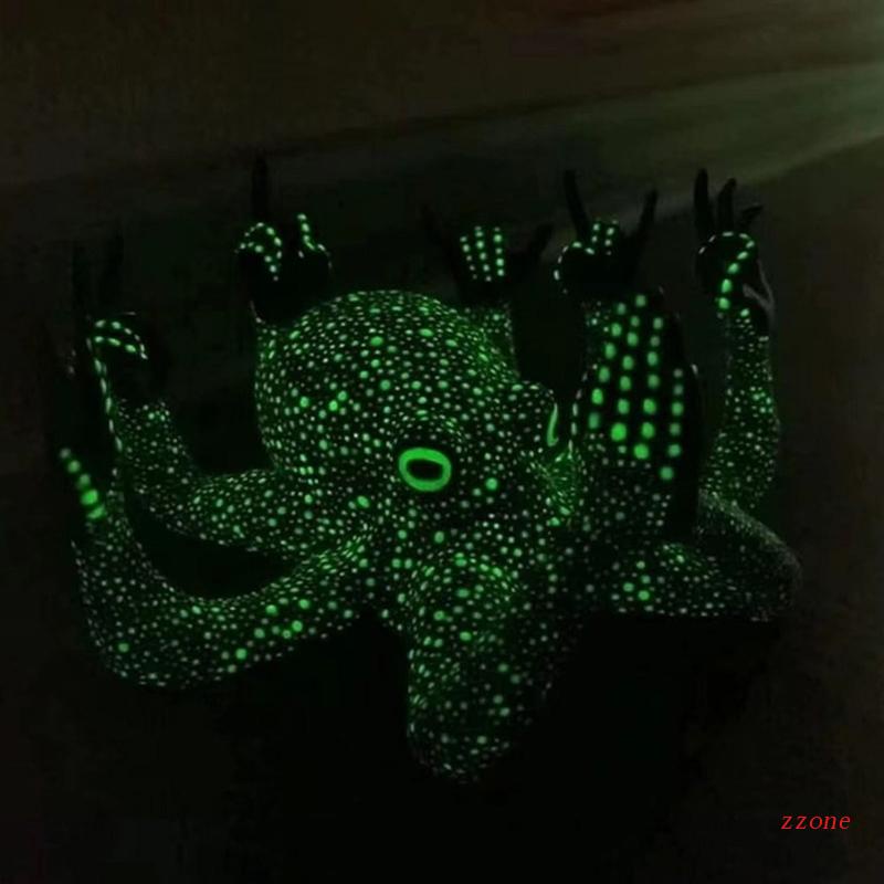 Ornamen Patung Gurita Humor Samudra Luminous Bahan Resin