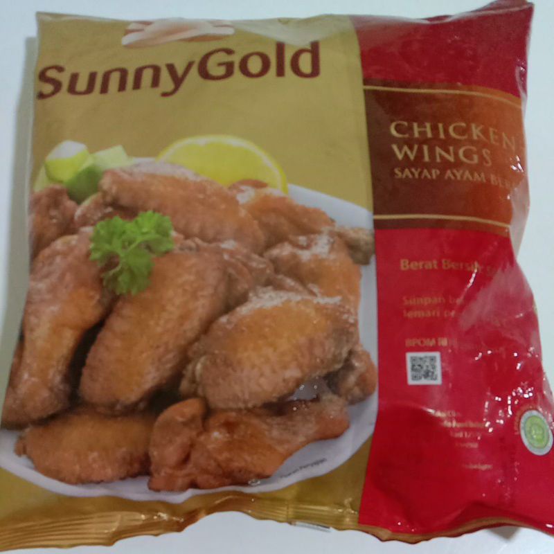 

CHICKEN WINGS SUNNY GOLD 500 GR, SAYAP AYAM BERBUMBU