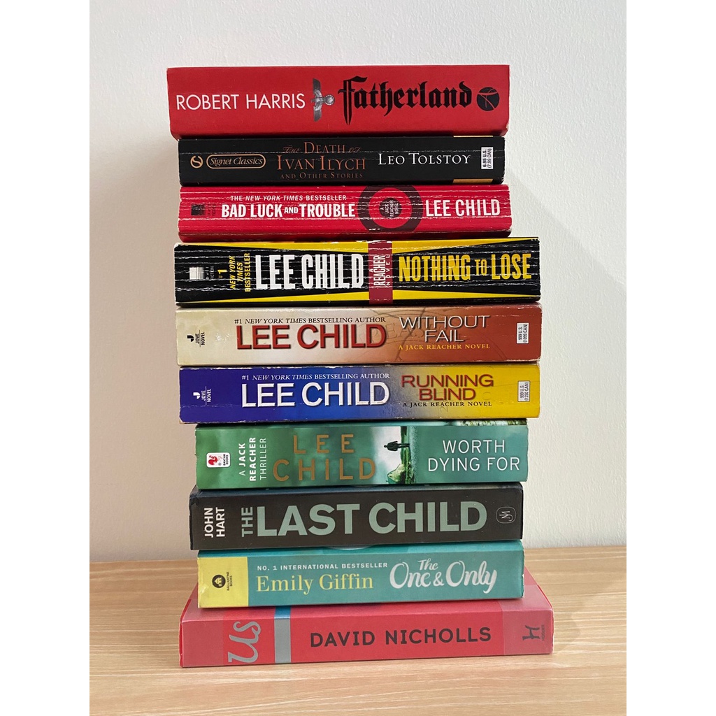 Preloved Novel English Lee Child, Leo Tolstoy, Emily Giffin, David Nicholls, John Hart - Jack Reache