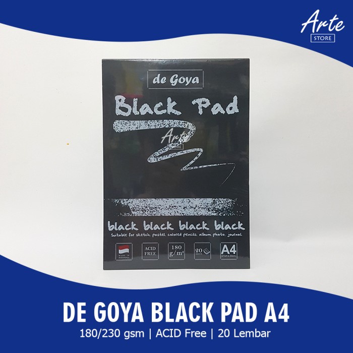 

Terlaris De Goya Black Pad A4 (230 Gsm) Bagus