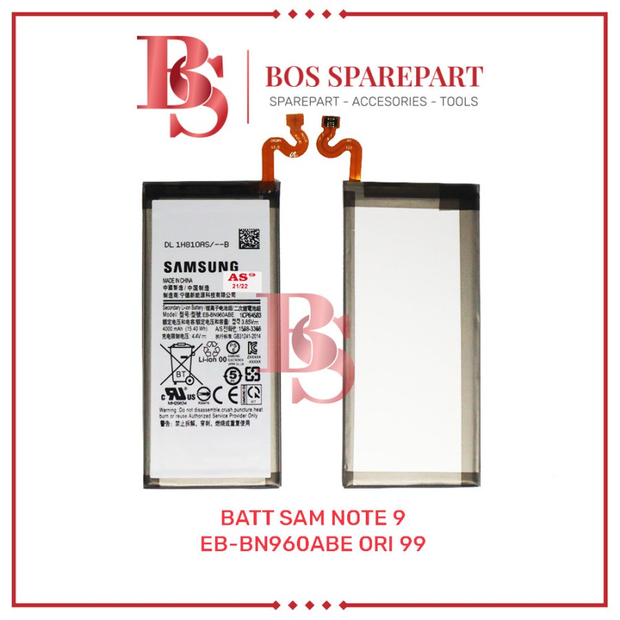 BATTERY SAMSUNG NOTE 9 / EB-BN960ABU ORI 99