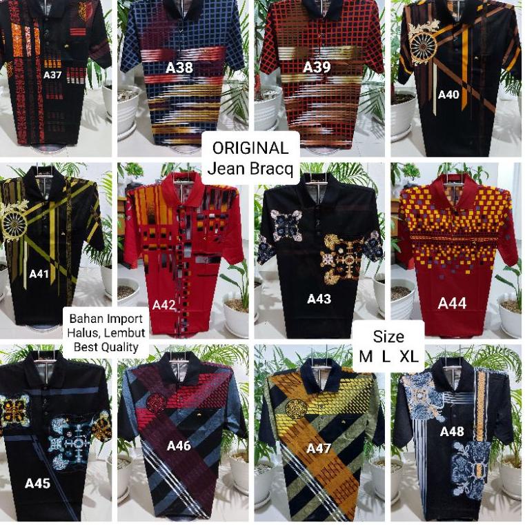 [Art. 9902] KAOS KOREA IMPORT PREMIUM M L XL - KAOS BAPAK MEREK JEANS BROCQ JEAN BRACQ ORIGINAL BERK