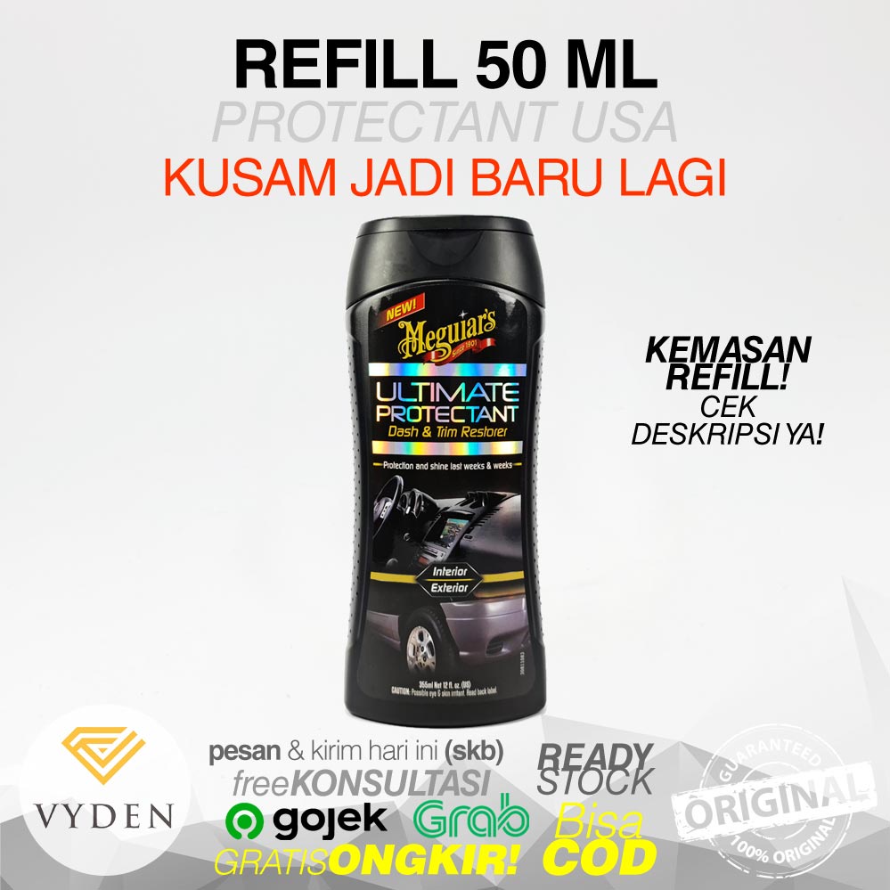 FD MEGUIARS Ultimate Protectant REFILL Untuk Menghitamkan Trim Karet Kusam MURAH