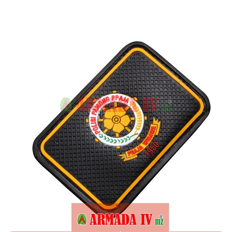 Patch Rubber Velcro Logo Satpol PP Rekat Kotak