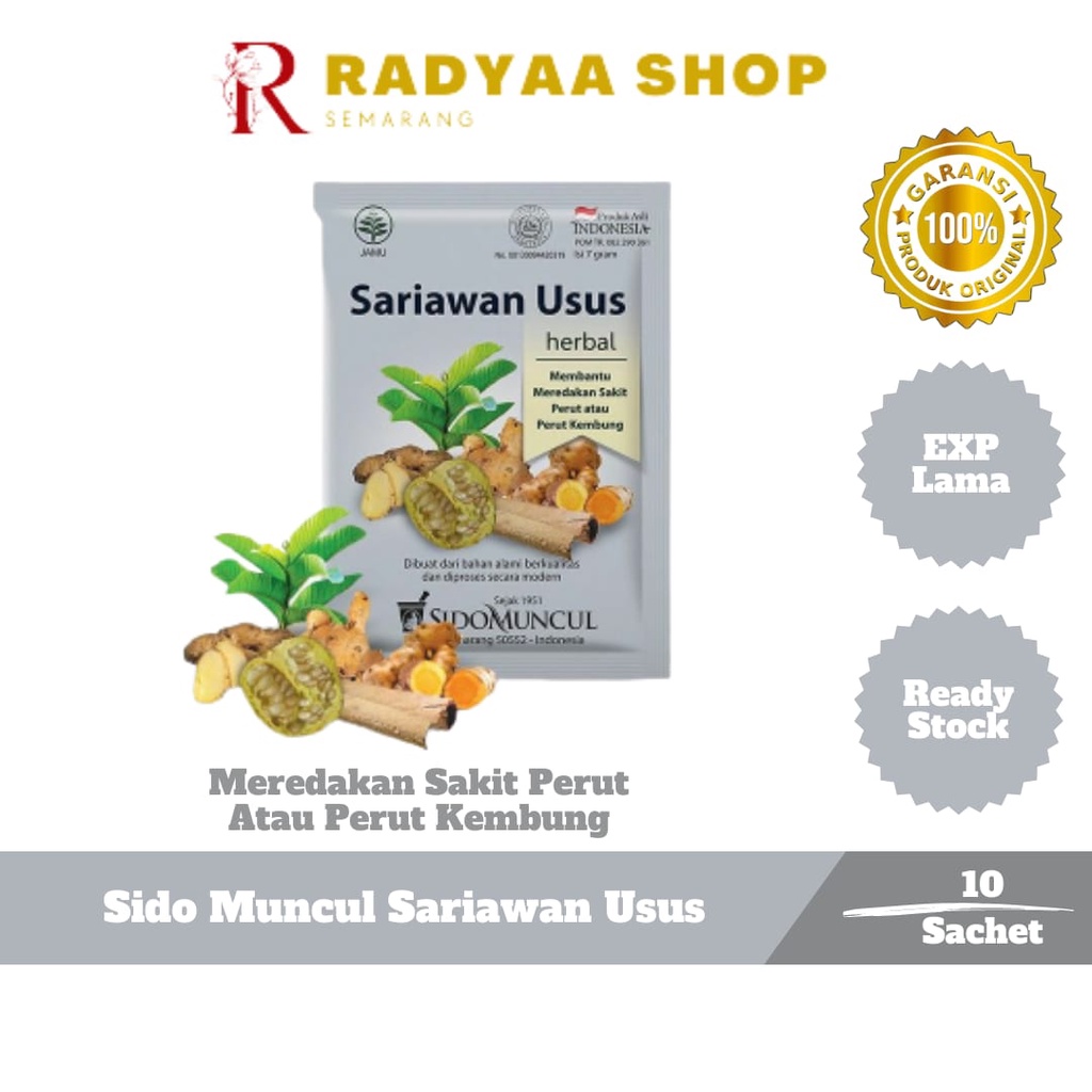 Sido Muncul Jamu Sariawan Usus 10's - Meredakan Sakit Perut Kembung