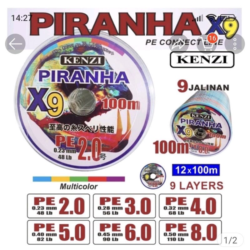 PE Kenzi Piranha multicolor