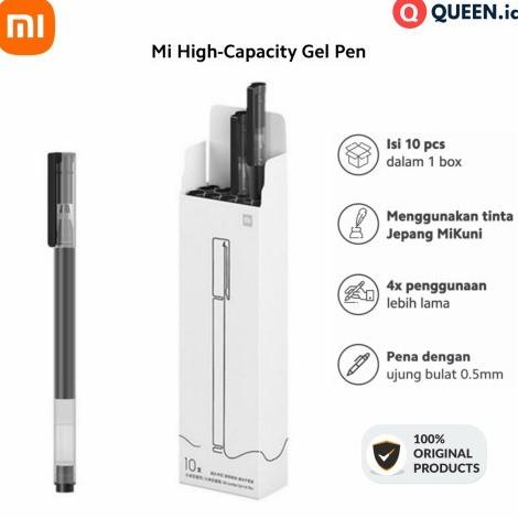 

\\\\\] PULPEN GEL MI XIAOMI HITAM BOLPEN PENULIS ORDERAN PER PCS / PER KOTAK