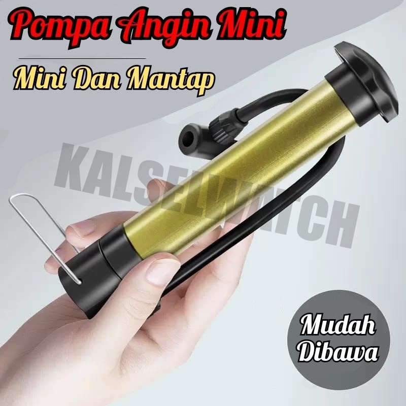 Pompa Ban Mini Portabel Serbaguna Simpel Mudah Dibawa Injak Tangan Hidrolis Pomfa Angin Mini Bola Pompa Sepeda Speda Motor Kolam Kasur Mainan ART33