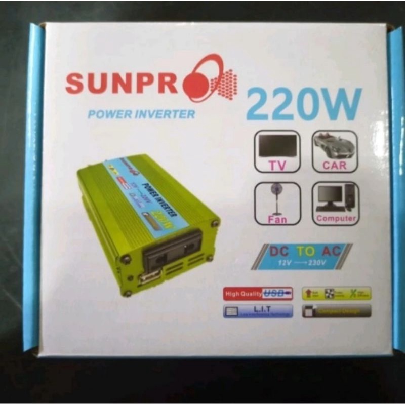 Sunpro Power Inventer 220 Watt AC TO DC