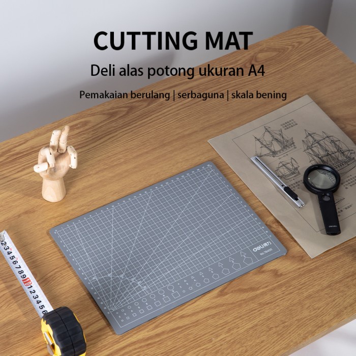 

Pemotong Deli Alas Potong/Cutting Mat Serba Guna, Bahan Tebal Warna Hijau 7840X