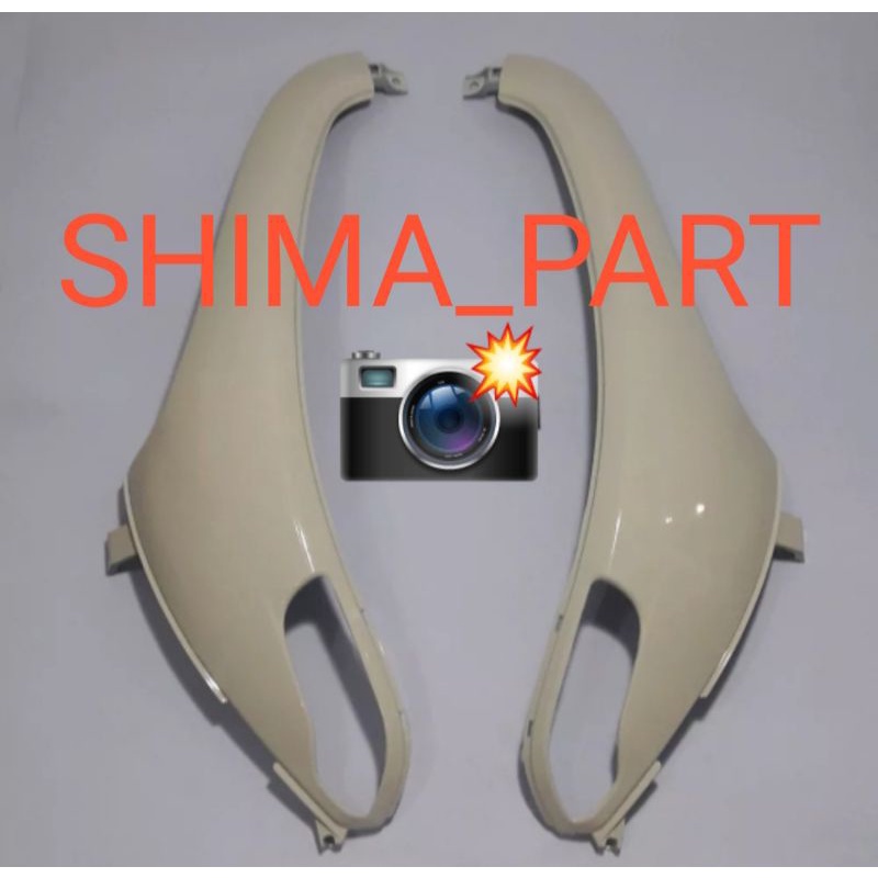 Legshiled luar sayap depan scoopy fi 2013 2016 kiri kanan krem cream