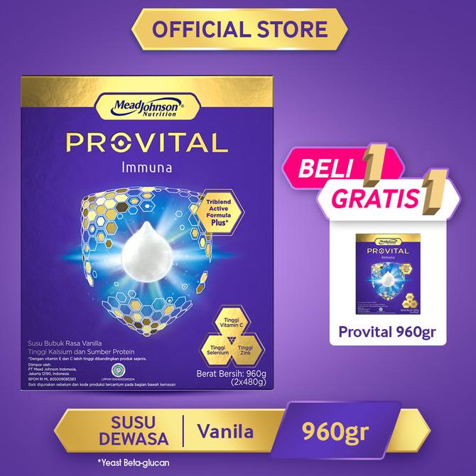 

[ COD ] Provital Susu Dewasa 960g [Buy 1 Get 1]