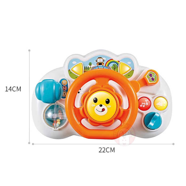 Mainan Simulasi Roda Kemudi Elektrik Dengan Lampu Dan Suara Musik Untuk Edukasi Anak
