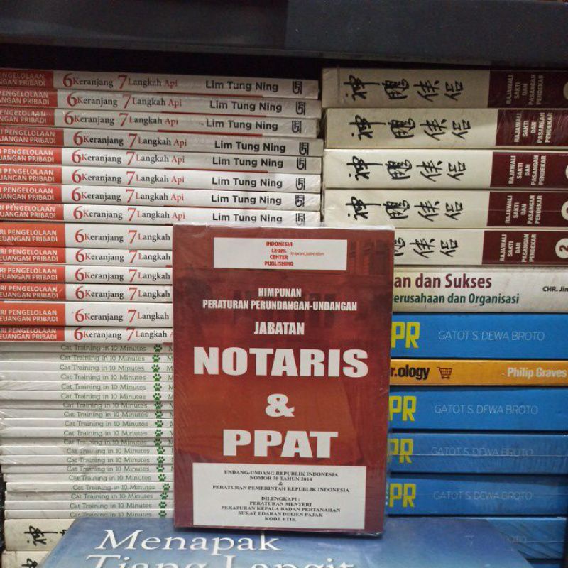 BUKU ORIGINAL NOTARIS DAN PPATK INDONESIA LEGAL CENTER PUBLISHING