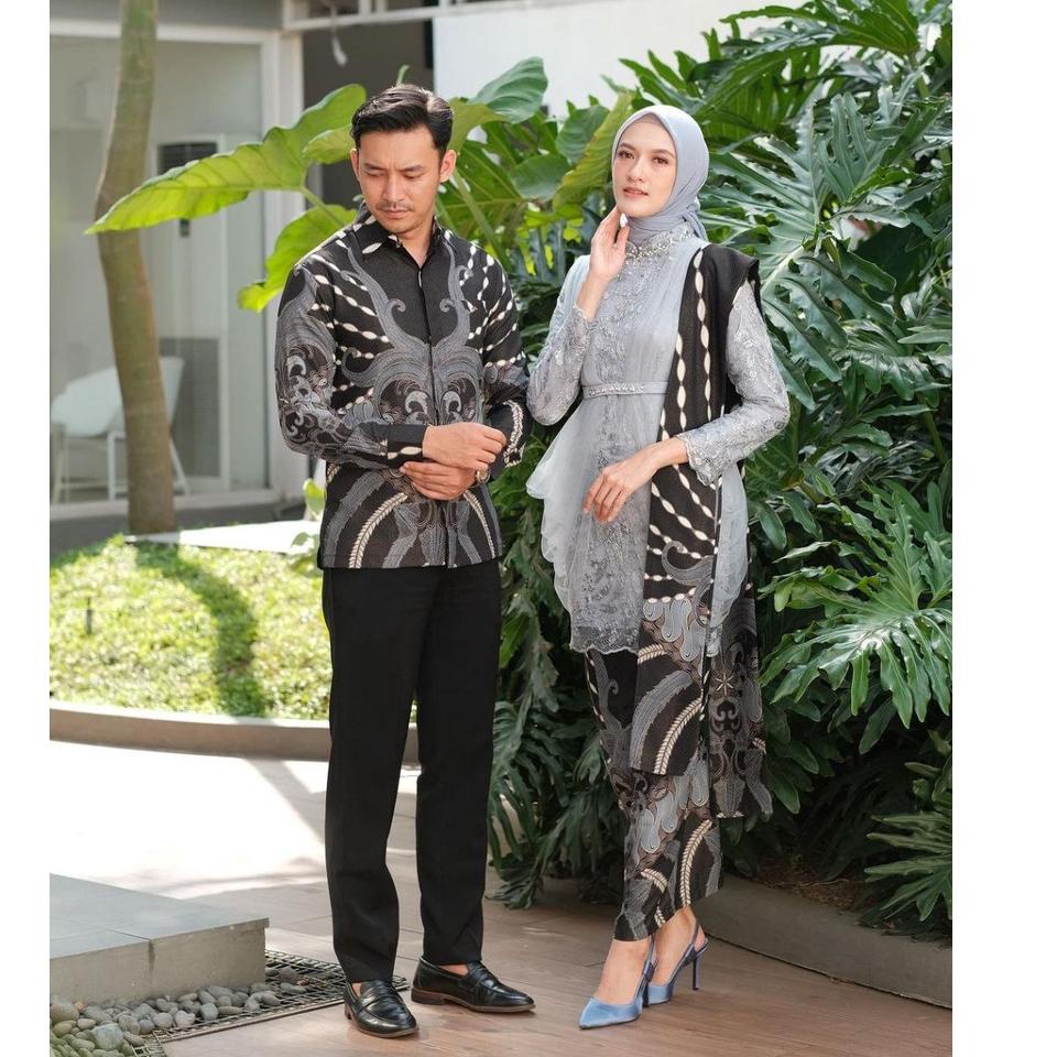 Murah Baju Couple Batik Kebaya Brokat Modern, Batik Kebaya Lamaran Tunangan Baju Batik Wisuda, Simpl