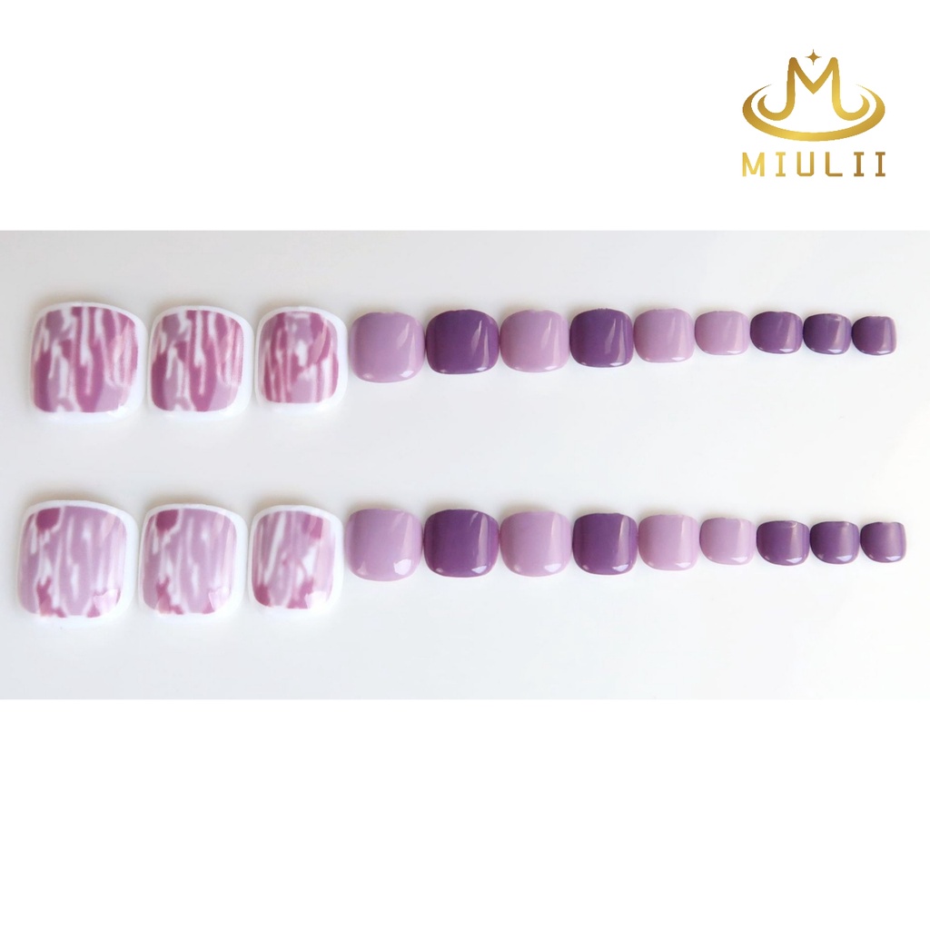 MIULII / KUKU PALSU   A0566  / 24PCS / 3D / NAIL ART / PREMIUM / CUTE / FREE LEM JELLY / KUTEK