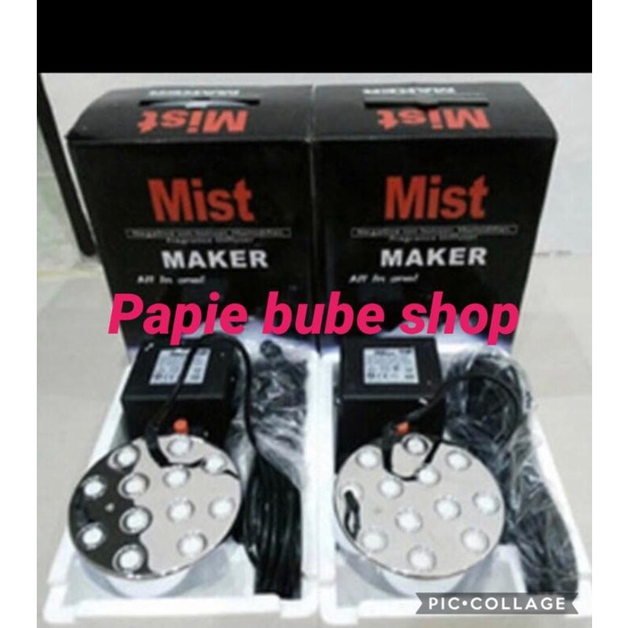Mesin kabut mist maker 12 mata bulat embun uap humidifer walet