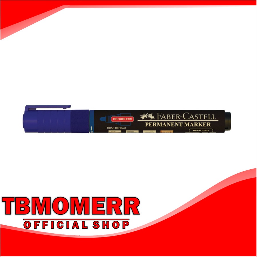 

ECO PERMANENT MARKER BLUE INK FABER-CASTEL 154351/SPIDOL BIRU