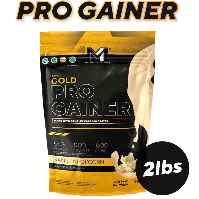 Muscle First Pro Gainer 2 lbs 900 gram Susu Protein Bulking Supplemen Penggemuk Penambah Berat Badan