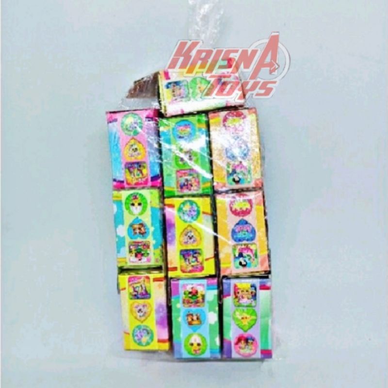 STICKER GULUNG/ROLLING STAMP STICKER/STICKER MAINAN KARAKTER LUCU ISI 10pcs/pack