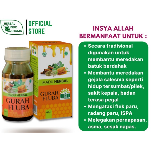Madu Herbal Gurah FLUBA 125ml