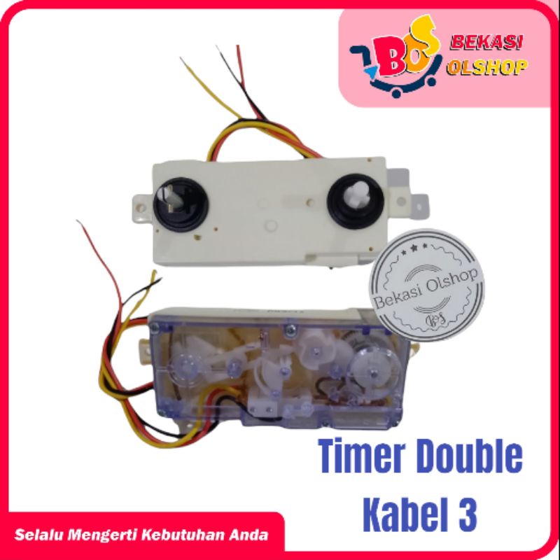 Timer Dobel /Timer Double Kabel 3 Mesin Cuci Multi Dobel