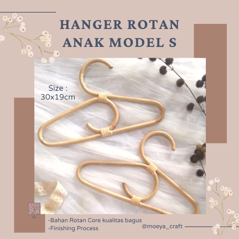 Hanger Anak harga satuan | hanger Rotan Murah | Hanger baju kering | Hanger dekorasi