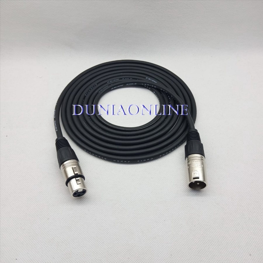 KABEL XLR MALE TO XLR FAMALE / KABEL XLR FAMALE TO XLR MALE  1 meter